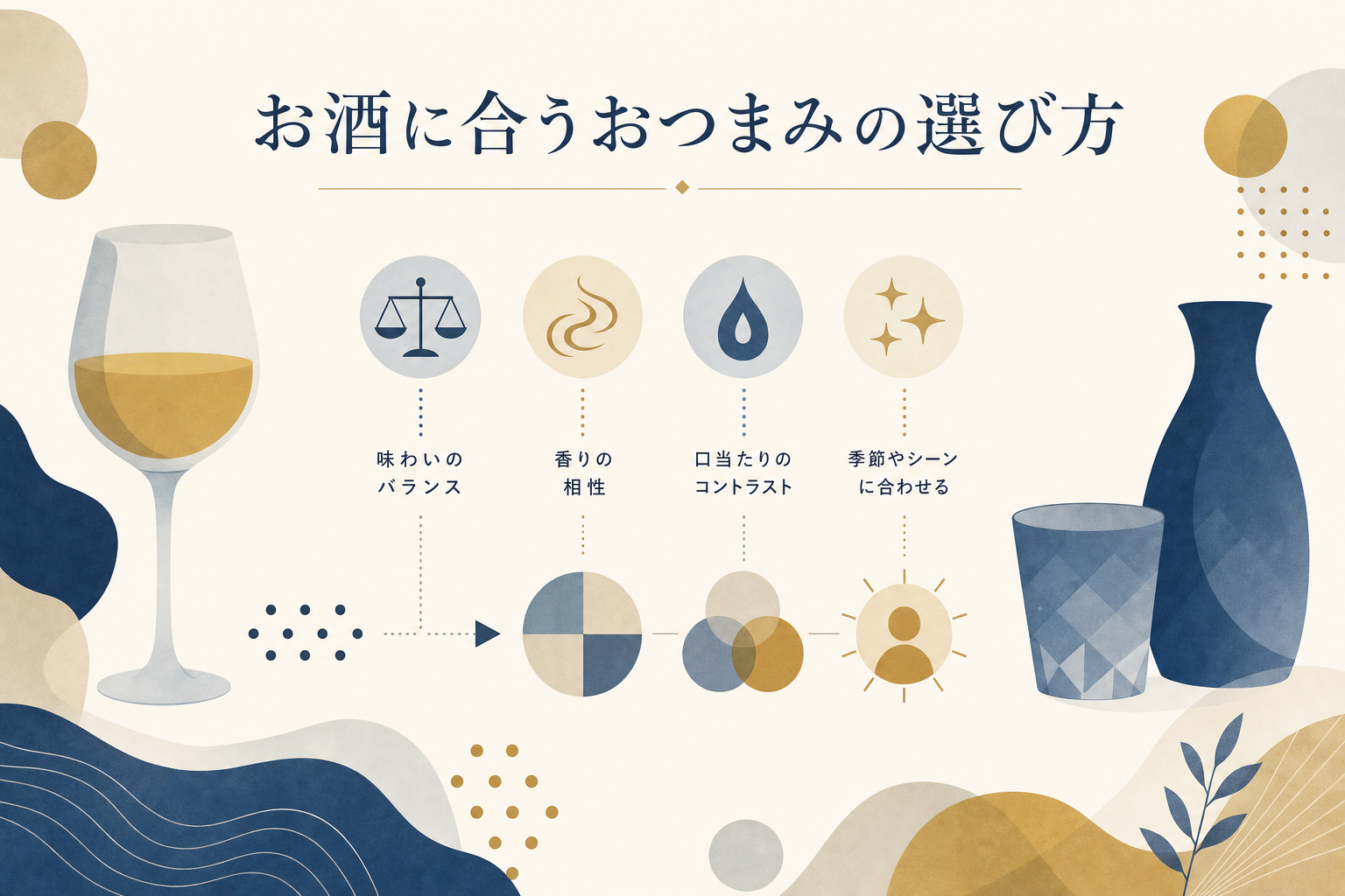 お酒に合うおつまみの選び方